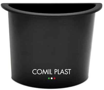 Comil Plast | Portafiori Interno in plastica per Vaso da cimitero Mezzaluna Colore Nero | Lato 12 cm, Altezza 10 cm.