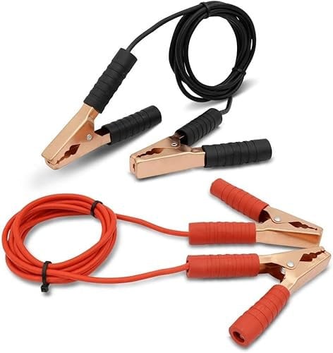 SQUADO - Coppia di Cavi per Batteria da 2000 Ampere, per Avviamento di Eemergenza Auto, Batteria Scarica, Accensione di Emergenza