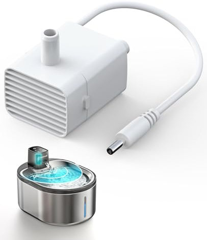 oneisall Replacement Pump for PTM-643 4L Wireless Stainless Steel Cat Water Fountain