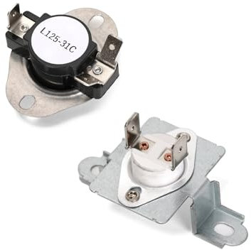 Ruimou Fusible térmico 6931EL3003D y termostato 6931EL3001F compatible con secadora LG Kenmore, sustituye a 1377779, AH3530482, EA3530482, PS3530482, 1268366, AP4440975, AH3530485 , EA3533 0485,
