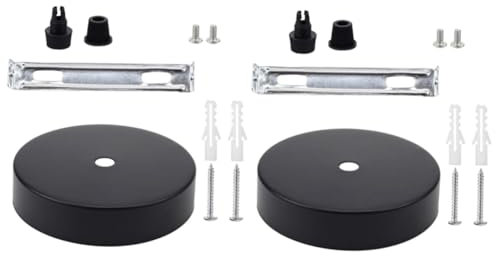 Hemobllo 2sätze Deckenbaldachin Für Lampen Runde Montageplatte Für Deckenleuchten Zubehör Für Moderne Raumgestaltung Installieren φ