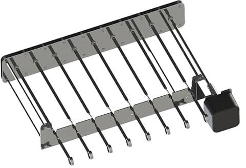 Pincho Giratorio con Motor, Pinchos Barbacoa Acero Inoxidable con Soporte para Barbacoa, Accesorio para Asador De Acero Inoxidable con 10 Brochetas Y Motor, Shish Kebab, Parrilla para Asador