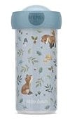 Mepal - Verschlussbecher Campus - Trinkbecher Little Dutch - Auslaufsicherer Wasserflasche für Kinder - Wiederverwendbarer Becher - BPA-frei & Spülmaschinenfest - 300 ml - Forest Friends
