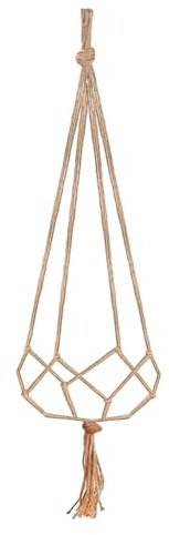 MY Garden Macrame Plant Hanger 3Pack Jute Plant Holder for Indoor Plants Handmade Jute Rope Boho Style Planter Basket Flower Pot Holder for Patio Deck Ceiling Wall Decorations (90CM)
