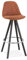 Hochstuhl und Küchenhocker aus Holz mit Mikrofaser | Snackhocker für Theke und Tresen | Barhocker mit Fußstütze | Retro Vintage Design | 41x41x87 cm | Skandinavischer Stil