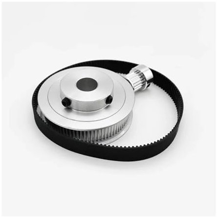 1 Set 20 Zähne und 100 Zähne Gt2 Zahnriemenscheibe Verzögerung 5:1/1:5 Riemenbreite 10 mm Lochdurchmesser 3–16 mm for 3D-Drucker-Zubehör(340mm B6-W10,100T-B12-W10)