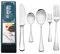 Cutlery Set, 20 Piece Stainless Steel Flatware Set Tableware Silverware Set with Spoon Knife and Fork Set for 4 People, Dishwasher Safe Mirror Polished Dinner Set Home Essentials