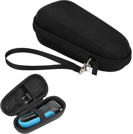 BeoTnp Razor Case, Travel Case for Electric Razor for Men, 19 x 8 x 7 cm Compact Storage Solution for Men Shaver and Beard Shaver, Durable Oxford Fabric, Ideal for Business Trips & Home Organization