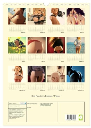 Das Runde im Eckigen/Planer (Wandkalender 2026 DIN A3 hoch), CALVENDO Monatskalender: Kalender mit Bildern von schönen weiblichen Pos. (CALVENDO Erotik)