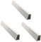 EXCEART 3 Pezzi Gradino Alluminio per Scale Telescopiche Accessorio per Uso e Industriale Sostituzione Antiscivolo per Gradini Scale