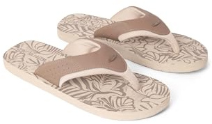 Animal Jekyl Mens Lightweight Flip-Flops Light Beige (02) 9