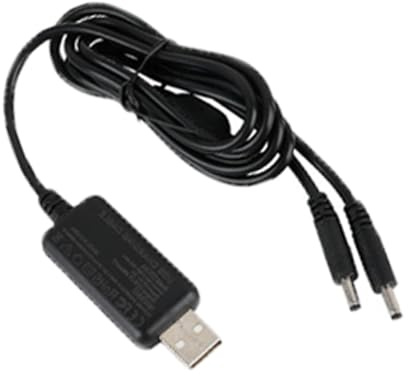TopHomer Step Up Kabel USB DC 5 V auf 8,4 V Dual-Ladekabel, Spannungswandler, Netzadapter mit 3,5 x 1,35 mm DC-Buchse für wiederaufladbare Li-Ionen-Akkus