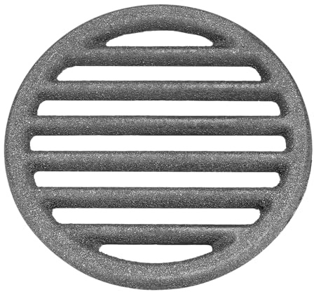 PATIKIL Grille De Feu en Fonte Grille De Fond 6 Fentes pour Gril Barbecue | Grille Ronde De BBQ De 4,7 Pouces De Remplacement, Plaque De Charbon À Haute Température, Accessoires De Cuisson