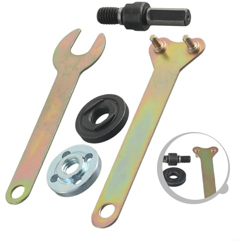 5 Stück 10 mm elektrische Bohrmaschine zu Winkelschleifer, Umbausatz, Verbindungsstangenhalter-Adapter für Trennscheibe, Polierrad, Metallbearbeitungswerkzeug für Heimwerker-Projekte