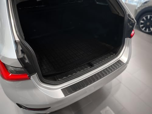 tuning-art L3144 Edelstahl Ladekantenschutz passend für BMW 3er G21 Touring 2019-06/2022 Pulverbeschichtet