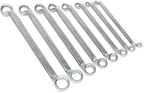 Sealey Ak6327 Offset Double End Ring Spanner Set 8Pc Metric