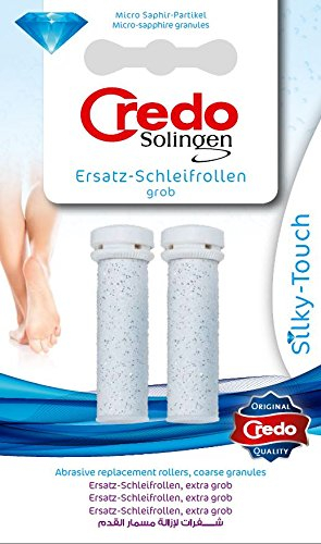 CREDO Silky Touch Original Ersatzschleifrollen, grob,2 Stück