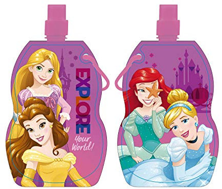 arditex Gourde en Plastique Pliable 0, 5 litres Modèle Princesses Disney