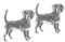 Cufflinks Direct Herren-Manschettenknöpfe aus englischem Zinn, Motiv: Beagle, Hund, Jagd, Geschenk, Metall