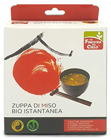 LA FINESTRA SUL CIELO Zuppa di Miso Istantanea, 4 bustine - 60 g