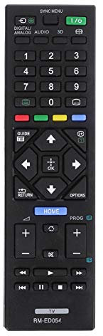 REFURBISHHOUSE Universal TÉLÉCommande Rm-Ed054 pour Sony LCD TV pour Kdl-32R420A Kdl-40R470A Kdl-46R470A