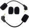 TNE Lot de 2 micros de rechange pour casques de jeu Kingston HyperX Cloud 2 II - Avec fil, Cloud Pro, CloudX, PS4, Xbox One, Nintendo Switch, PC