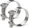 WYKA 2 Pack T-Bolt Hose Clamp 304 Stainless Steel Heavy Duty Tube Clamp (3.38-3.58(86-91mm))