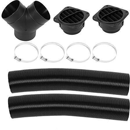 KIMISS Auto Heizungsrohr, Aluminiumfolie 75mm Auto Heizungsrohr, das warme Luft Entlüftungs Auslass Ausrüstungen leitet 102114340000
