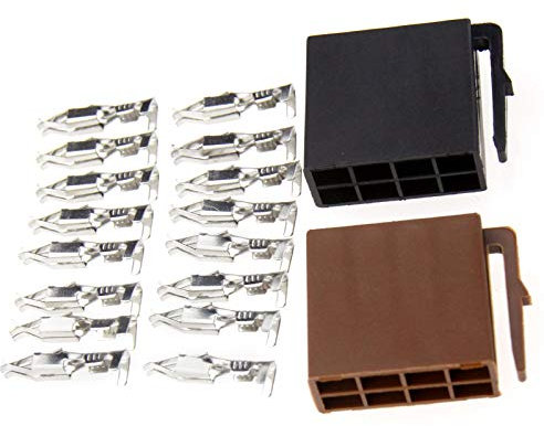 Create idea 2pcs 8 Pin Mini ISO Autoradio Steckverbinder Musikadapter Radioadapter Lautsprecher Stecker