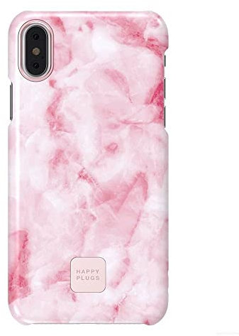 Happy Plugs 9343 iPhone XS Max Case, Pink Marble