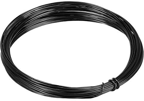 mumbi 30761 schwarz 10m Basteldraht 1mm, 10 Meter