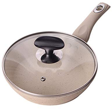 Verdickung von MAIFAN-Stein-Antihaft-Pfanne Induktionkocher Spezielle Gasherd Universal Geeignete Haushalt Pancake Steak Pan (Color : Light Grey)