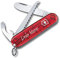 Victorinox Kinder Taschenmesser My First Wunschdruck I Name auf der Messerschale I Geschenk I zum GeburtstagISchweizer Taschenmesser personalisiert 9 Funktionen 0.2373.T (rot transparent)