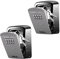ORIA Schlüsseltresor Schlüsselbox, 2 STK. Schlüsselsafe mit 4 Stellige Zahlencode, Wandmontage Schlüsselkasten, Wetterfest Rostfrei Key Lock Box, für Tiersitter, Erholungsort, Büro - 2er Pack