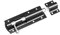 QUERGO Straight Tower Bolt Black 100mm (4) Heavy Duty Black Coated - for Increase Security on Garden Gates, Shed Doors, Internal and External Doors - (Pack of 1)