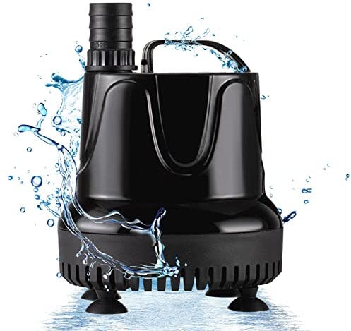 hygger Submersible Water Pump,800L/H 18W Aquarium Water Pump,Ultra Quiet Fountain Water Change Aquarium Water Feature Pump Fish Tank Circulation Pump with 2 Nozzles,for Pond Pool Garden Fish Tank