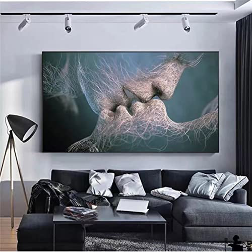 Instarry 5D Diamond Painting Full Groß Paar und Kuss Schlafzimmer Wohnzimmer Deko 120x60 cm