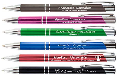 Kugelschreiber Stifte mit individueller Gravur nach Belieben - Packung (24)