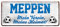 helges-shop Meppen Fan Blechschild - Retro Fußball Schild - Deko Fanartikel für Wohnzimmer Kinderzimmer Werkstatt - schöne Geschenkidee für große und kleine Meppener Fussball Fans - 28x12cm