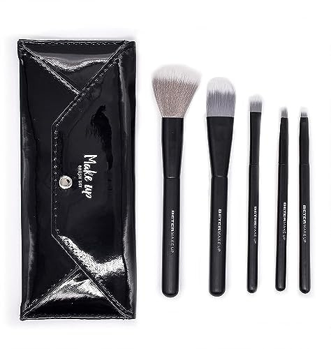 Beter - Synthetic Hair Brushes and Brushes Kit, Gift Set with 5 Brushes and Brushes, Ideal as a Gift - Makeup Beauty Care