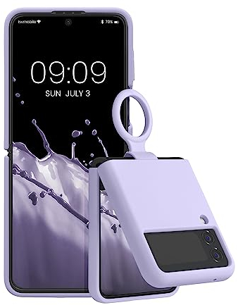 kwmobile Flip Soft Case kompatibel mit Samsung Galaxy Z Flip4 - Silikon Hülle für Foldable Handy - Handyhülle in Lavendel