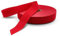 DOJA Barcelona | Schrägband Meterware Rot | Bias Tape Rollenpackung 100m | Breite 50mm | Polyester Tape | Weißes Einfassband | für Nähen, Kurzwaren & Nähband, Borten und Bänder zum Nähen