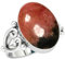 Jeweloporium 925 Sterling Silber Ringe für Damen Natürlich Pink Rhodonite In Black Manganese Edelstein Mode Silber Ringe Größe 49(15.6) Halloween Geschenk Boho Schmuck