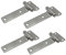 RANYUSS Türscharniere aus Edelstahl 304, T-Form, 135 mm, für Container, Lieferwagen, Wohnwagen, Polnisch, Marine, Boot, Hardware, Gegenrückklappe, Scharniere