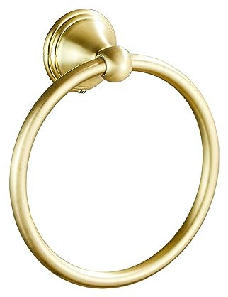 Brusehd Anneau porte-serviettes pour salle de bain, doré clair, accessoires de salle de bain et porte-serviettes pour support mural de salle de bain