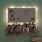 Personalisierter Aquarell-Adventskalender mit LED-Beleuchtung für Kinder: Nachhaltiger Zauber für die Adventszeit - Säckchen zum selber befüllen - DIY Weihnachtskalender (Fuchs)