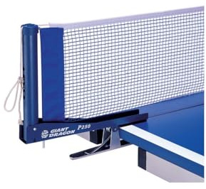 SMJ sport Ping Pong Net SMJ with Clip Giant Dragon P250 Red, Erwachsene, Unisex, Mehrfarbig (Mehrfarbig), Einheitsgröße