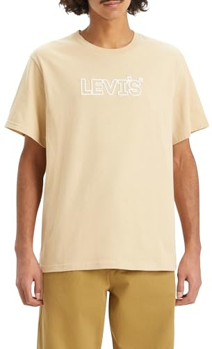 Levi's Men's SS Relaxed Fit Tee T-Shirt, Corded Headline Safari, XL