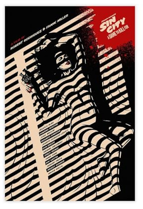 Filmposter A Dame to Kill For Sin City (25), Leinwand-Poster, Wandkunst, Dekor, Bild, Gemälde für Wohnzimmer, Schlafzimmer, Dekoration, ungerahmt, 40 x 60 cm