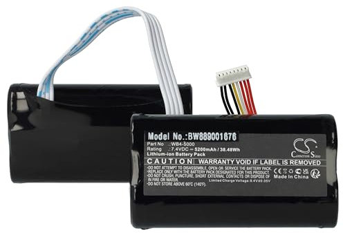 vhbw batteria compatibile con DJI RC1A controller per drone, telecomando (5200mAh, 7,4V, Li-Ion)
